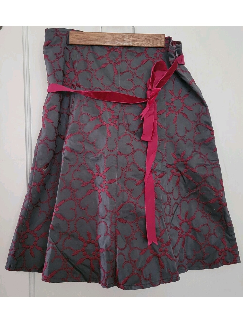 Women’s Anthropologie Ruth Skirt Floral Embroidery Boho Size 6